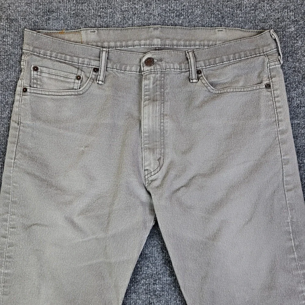 Levis 513‎ Jeans Men's 38x30 Slim Straight Gray Denim Medium Wash